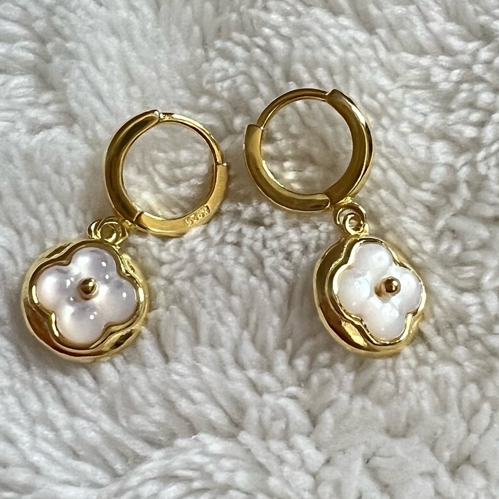 Real Solid 925 Silver Round CZ Hoop Earrings Jewelery For Women Ear Wedding